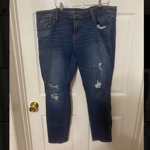 Ava & Viv Distressed Power Stretch Skinny Jeans